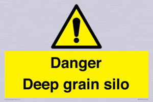 Danger Deep grain silo